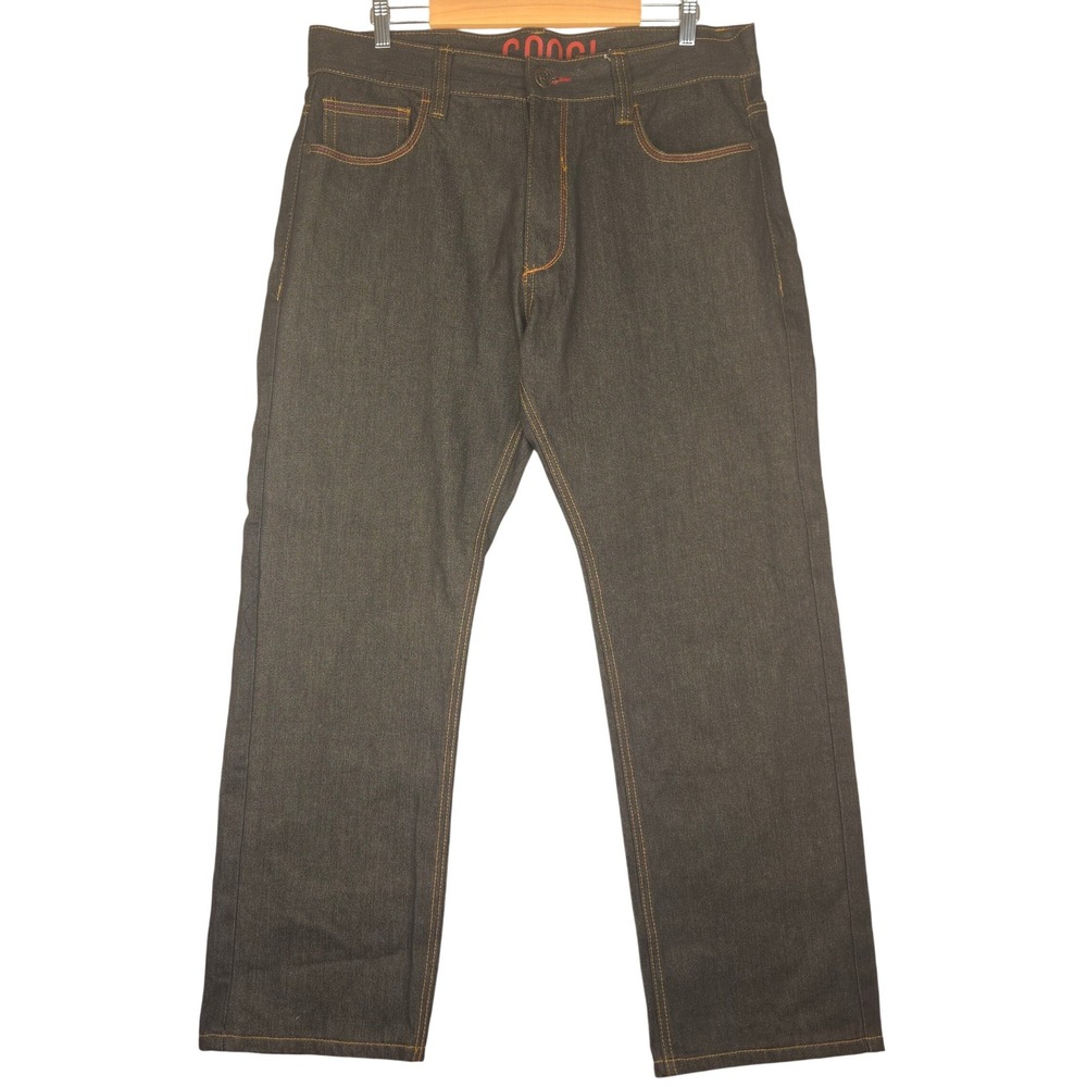 COOGI Australia Men's Denim Jeans Embellished Pockets Tri Nations Size 38x32